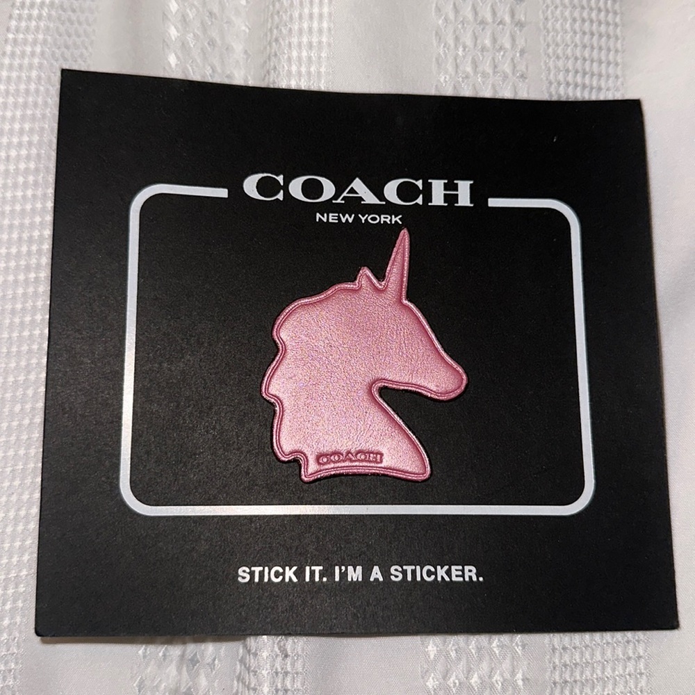 Coach Unicorn leather sticker Limited Edition